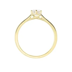 New Histoire d'Or Bague Solitaire Athena or jaune diamant