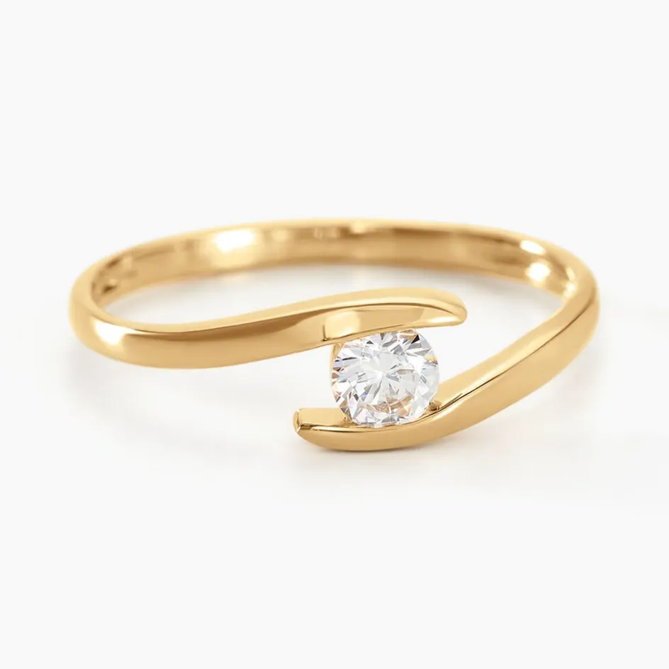 Histoire d'Or Bague Solitaire Camilia De Zirconium* Bagues|Bagues Avec Pierre