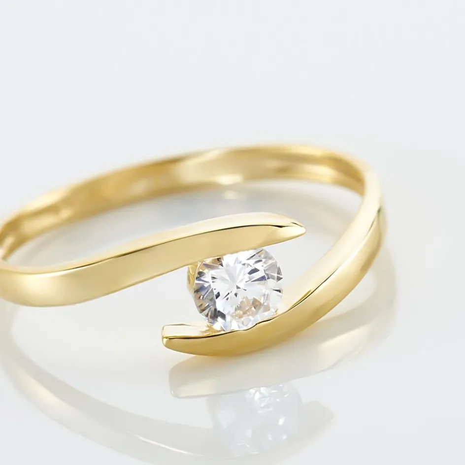 Histoire d'Or Bague Solitaire Camilia De Zirconium* Bagues|Bagues Avec Pierre