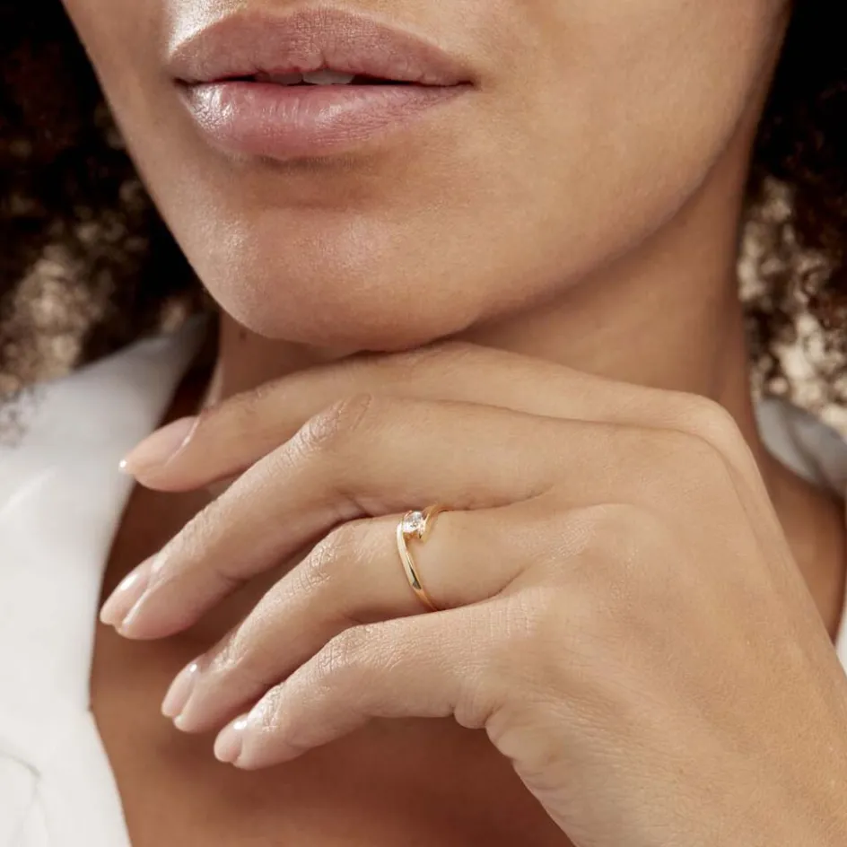Histoire d'Or Bague Solitaire Camilia De Zirconium* Bagues|Bagues Avec Pierre
