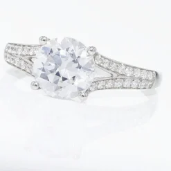 Best Histoire d'Or Bague Solitaire Carolina De Zirconium or blanc oxyde