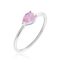 New Histoire d'Or Bague Solitaire Cheick Argent Oxyde De Zirconium argent blanc oxyde