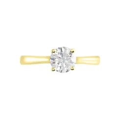 Sale Histoire d'Or Bague Solitaire Fiona Or Jaune Diamant Synthetique