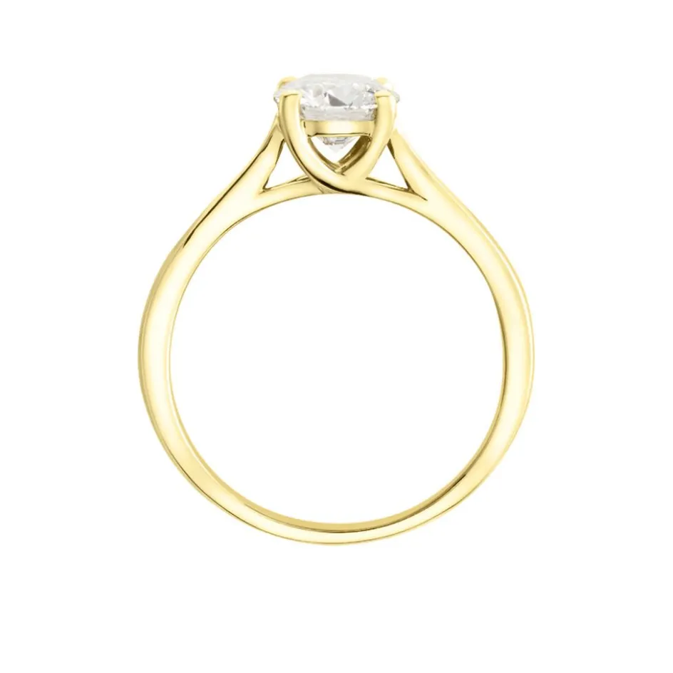 Sale Histoire d'Or Bague Solitaire Fiona Or Jaune Diamant Synthetique