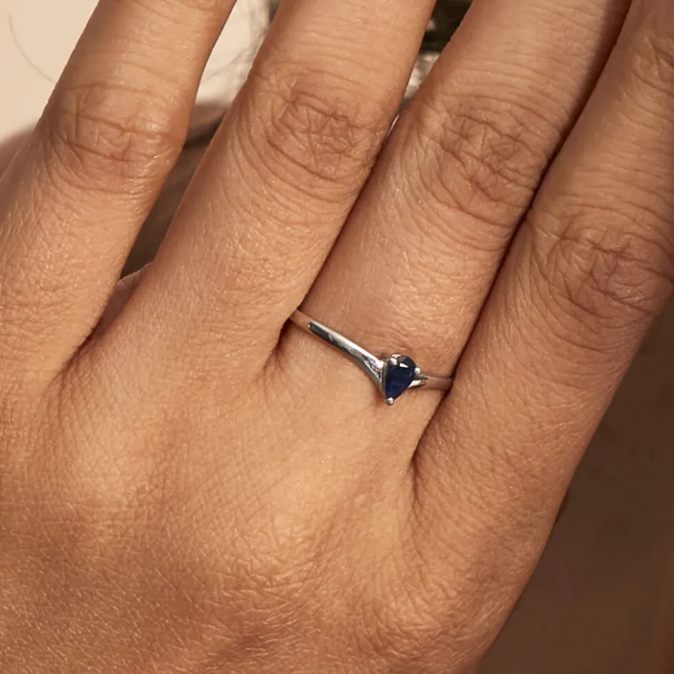 Histoire d'Or Bague Solitaire Goutte* Bagues|Bagues Avec Pierre