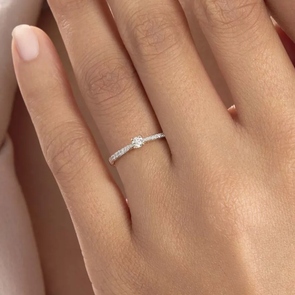 Histoire d'Or Bague Solitaire Hemera* Bagues|Bagues Avec Pierre