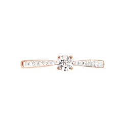 Sale Histoire d'Or Bague Solitaire Hemera Or Rose Diamant