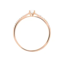 Sale Histoire d'Or Bague Solitaire Hemera Or Rose Diamant