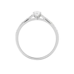 Sale Histoire d'Or Bague Solitaire Hemera Or Blanc Diamant