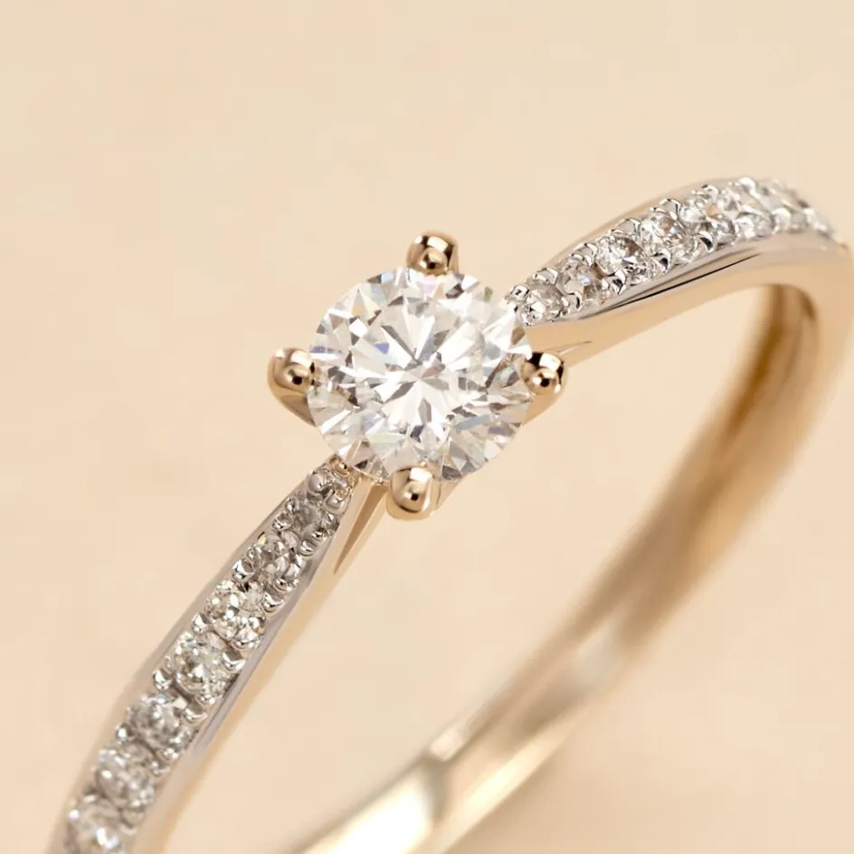 Histoire d'Or Bague Solitaire Hemera* Bagues|Bagues Avec Pierre