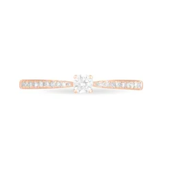 Outlet Histoire d'Or Bague Solitaire Hemera or rose diamant