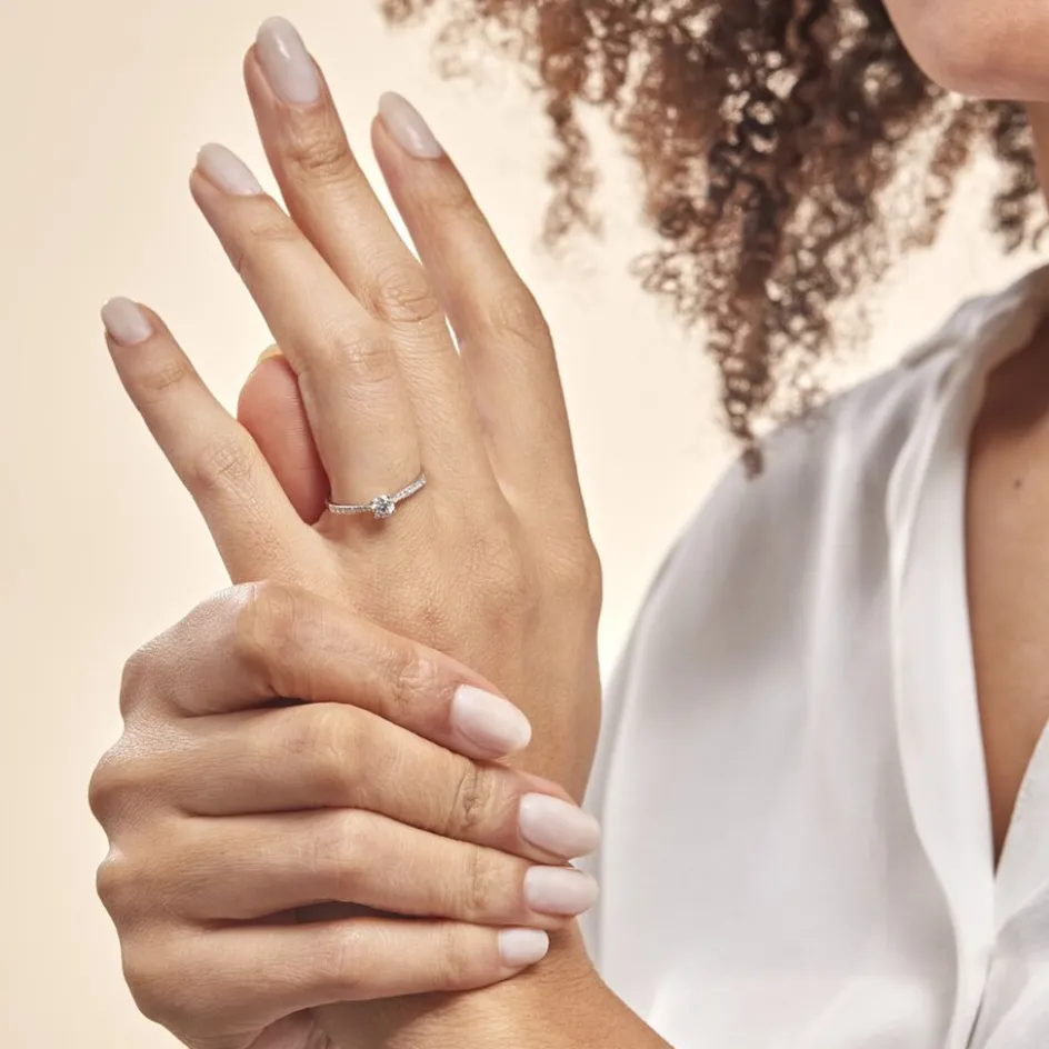 Histoire d'Or Bague Solitaire Hemera* Bagues|Bagues Avec Pierre