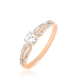 Clearance Histoire d'Or Bague Solitaire Katalina or rose diamant
