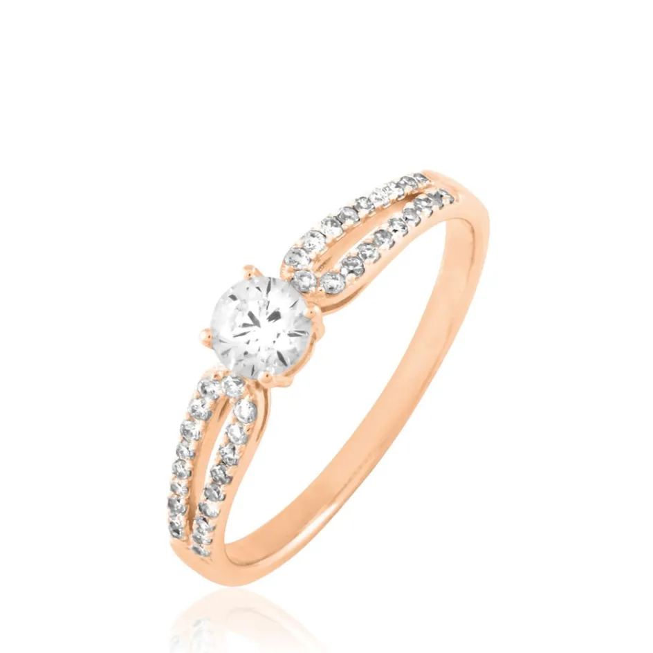 Clearance Histoire d'Or Bague Solitaire Katalina or rose diamant