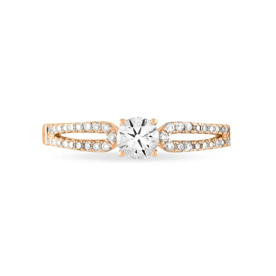 Clearance Histoire d'Or Bague Solitaire Katalina or rose diamant