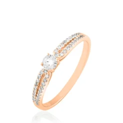 Hot Histoire d'Or Bague Solitaire Katalina or rose diamant