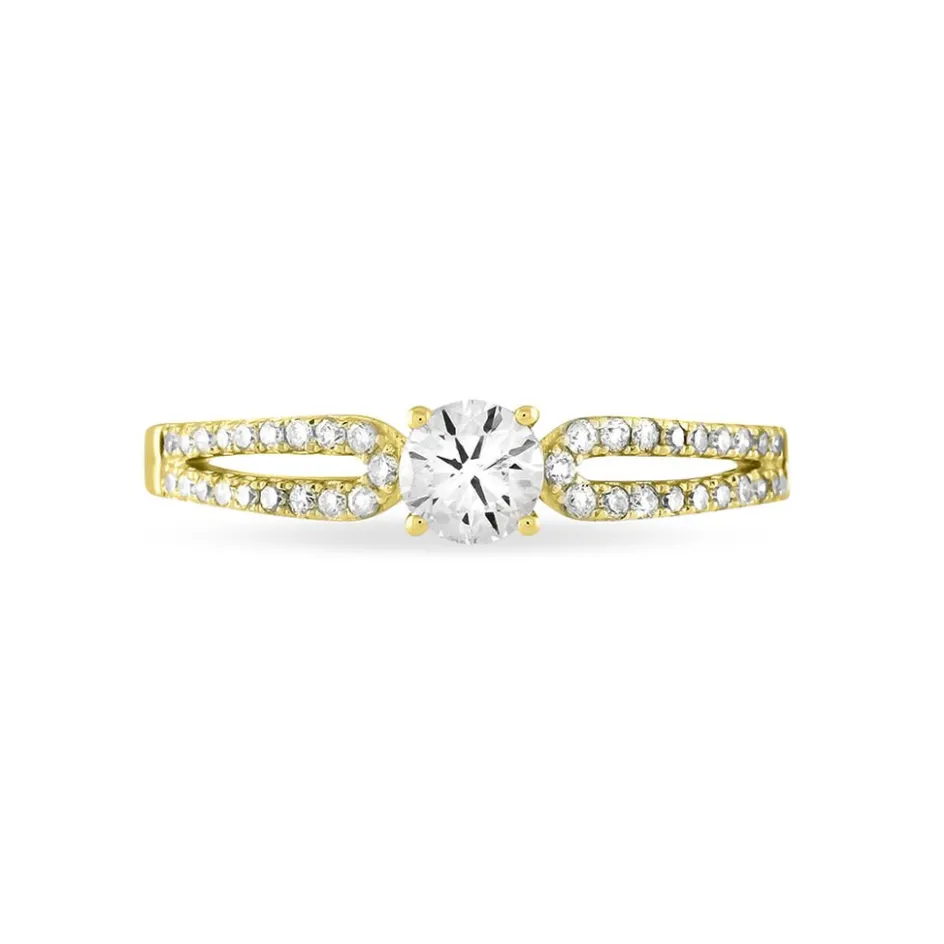 Clearance Histoire d'Or Bague Solitaire Katalina or jaune diamant