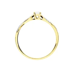 Clearance Histoire d'Or Bague Solitaire Livia Or Jaune Diamant