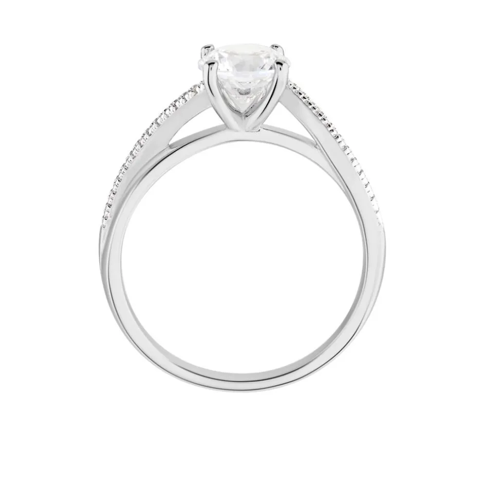 Sale Histoire d'Or Bague Solitaire Maellyne Argent Blanc Oxyde De Zirconium