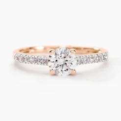 Histoire d'Or Bague Solitaire Manon De Zirconium or rose oxyde