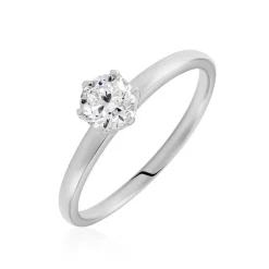 Sale Histoire d'Or Bague Solitaire Natalia Or Blanc Diamant Synthetique