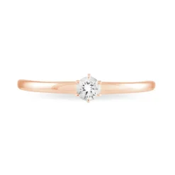 Clearance Histoire d'Or Bague Solitaire Natalia Or Rose Diamant