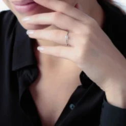 Online Histoire d'Or Bague Solitaire Natalia or jaune diamant