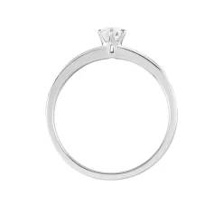 Outlet Histoire d'Or Bague Solitaire Natalia or blanc diamant