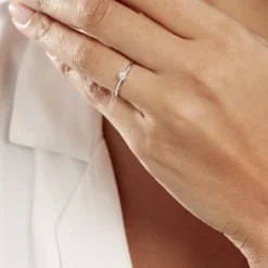 Outlet Histoire d'Or Bague Solitaire Natalia or blanc diamant