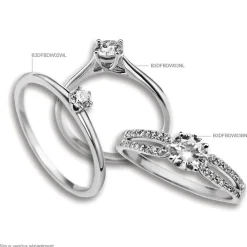 New Histoire d'Or Bague Solitaire Natalia or jaune diamant