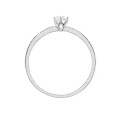 Clearance Histoire d'Or Bague Solitaire Natalia Pl Platine Blanc Diamant