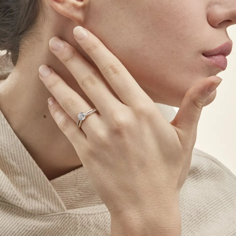 Histoire d'Or Bague Solitaire Ofelie De Zirconium* Bagues|Bagues Avec Pierre