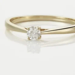 Online Histoire d'Or Bague Solitaire Or Jaune Aphrodite Diamant or jaune diamant blanc