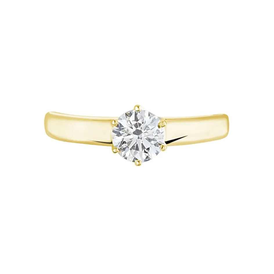 Histoire d'Or Bague Solitaire Or Jaune Diamant Synthetique* Bagues|Bagues Avec Pierre