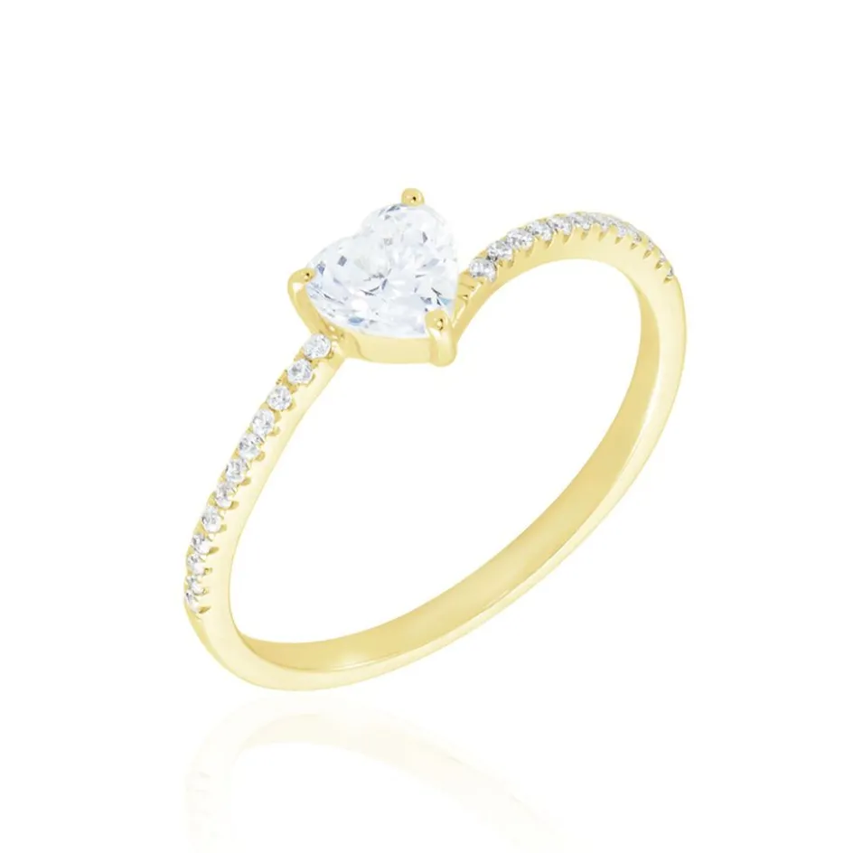 Best Histoire d'Or Bague Solitaire Or Jaune Sabeen Oxyde De Zirconium