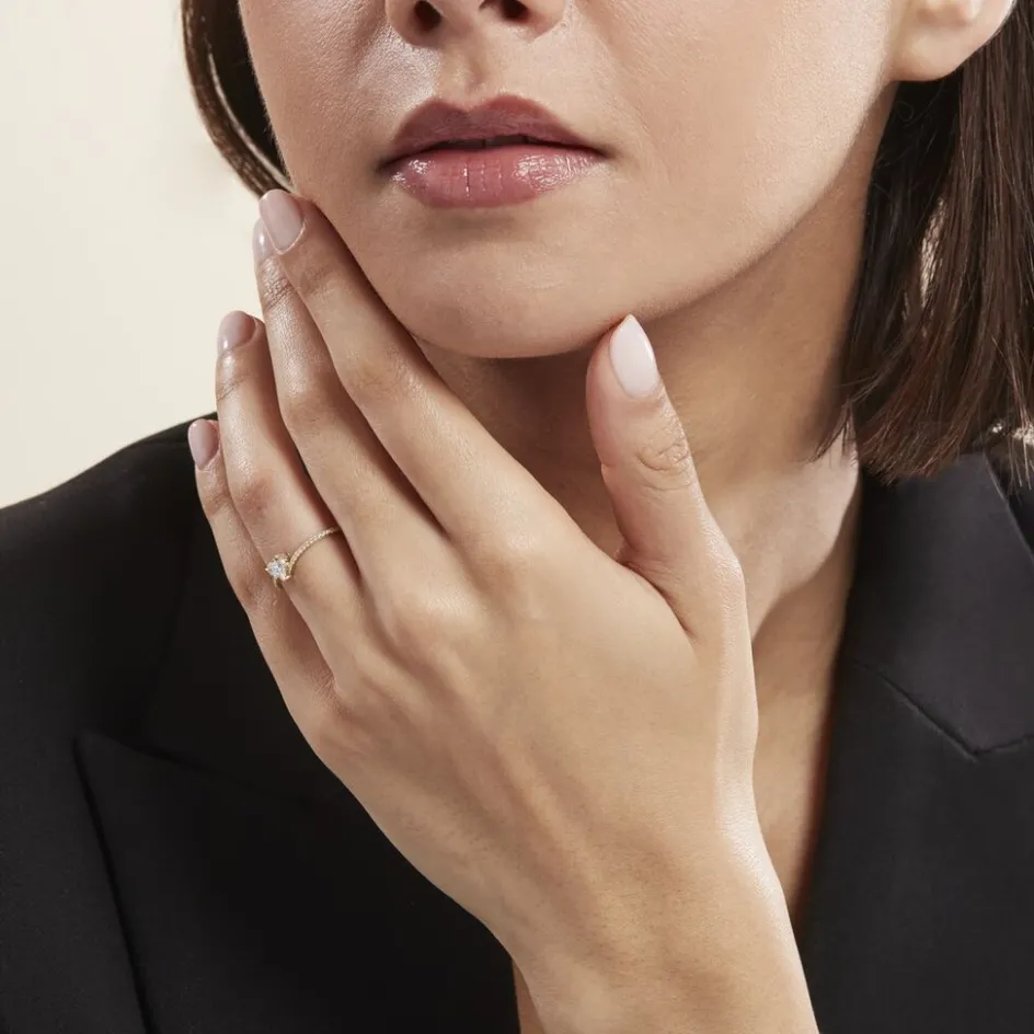 Best Histoire d'Or Bague Solitaire Or Jaune Sabeen Oxyde De Zirconium