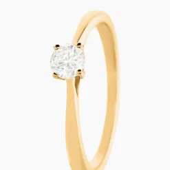 Online Histoire d'Or Bague Solitaire Or Jaune Aphrodite Diamant or jaune diamant blanc