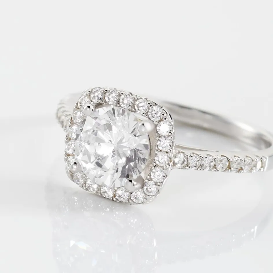 Best Histoire d'Or Bague Solitaire Soa Argent Blanc Oxyde De Zirconium