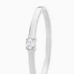 Best Histoire d'Or Bague Solitaire Superposition Or Blanc Diamant