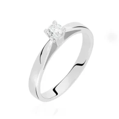 Outlet Histoire d'Or Bague Solitaire Tahyna Or Blanc Diamant