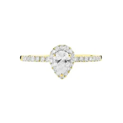 Histoire d'Or Bague Solitaire Tatiana or jaune diamant