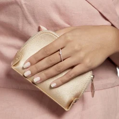 Hot Histoire d'Or Bague Solitaire Ursi De Zirconium argent rose oxyde