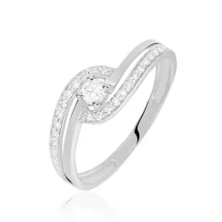 Sale Histoire d'Or Bague Solitaire Vassilissa or blanc diamant