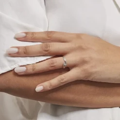 Sale Histoire d'Or Bague Solitaire Vassilissa or blanc diamant