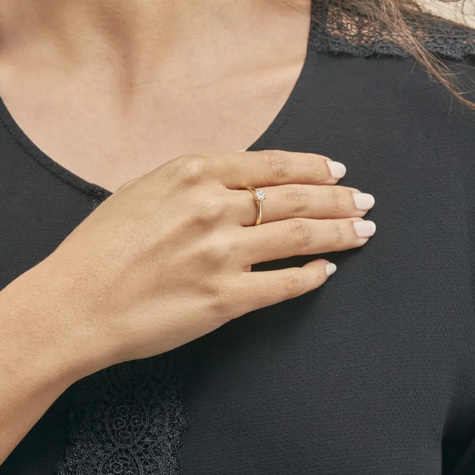 Histoire d'Or Bague Solitaire Victoria Or Jaune Diamant* Bagues|Bagues Avec Pierre
