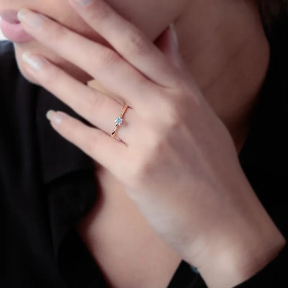 Outlet Histoire d'Or Bague Solitaire Victoria Or Jaune Diamant