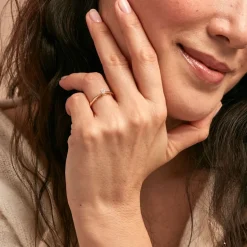 Hot Histoire d'Or Bague Soltaire Iris or jaune diamant