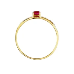 Hot Histoire d'Or Bague Tanissia or jaune rubis