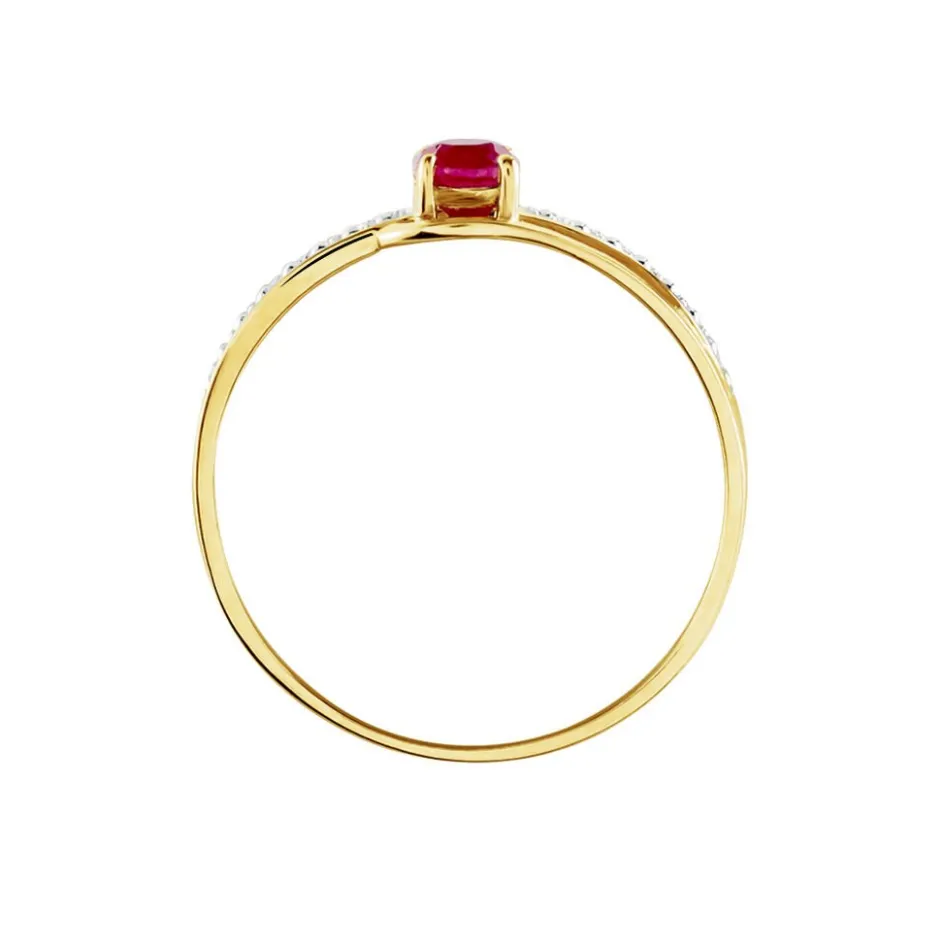 Hot Histoire d'Or Bague Tanissia or jaune rubis