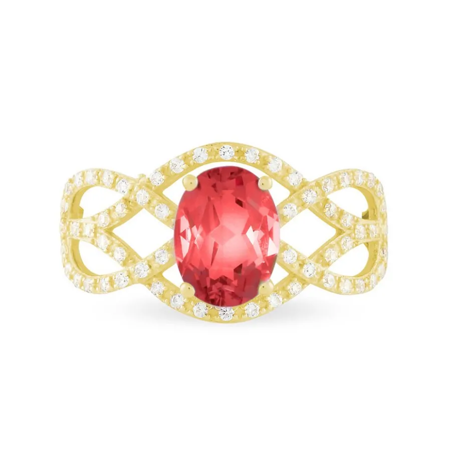 Sale Histoire d'Or Bague Tina Or Jaune Rubis Et Diamant